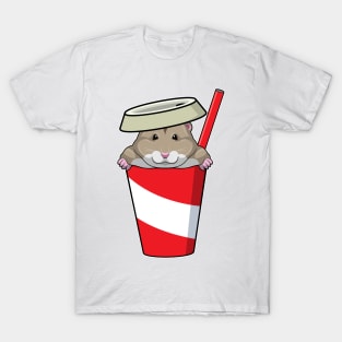 Hamster with Drink T-Shirt